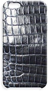 Iphone 6 Plus Navy Blue Genuine Crocodile Case by ValenzHandmade