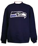 Seattle Seahawks Fleece Sweatshirt with Embroidered Logo Navy
