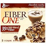 Fiber One Chewy Bars, Chocolate Mocha, 5-Count Boxes (Pack of 6)