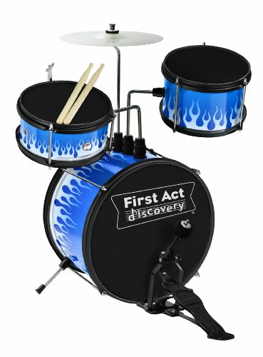First Act FD5044 5-Piece Blue Flame Drum Set