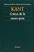 Critica de la Razon Pura (Paperback)