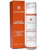 Tinted Moisturizer Cream, SPF 15 - Best for Light, Fair & Sensitive Skin - With Vitamins B, C & E - 100% Natural - Gives Even, Healthy Glow, Tone to Face & Neck Daily - Use Day & Night to Curb Aging