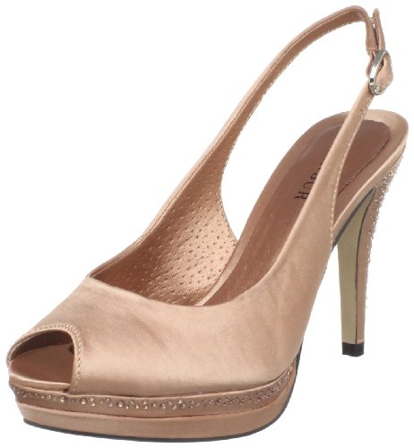 Menbur Women's Chasserian Peep-Toe Pump,Nude,39 EU/9 M US