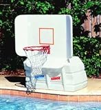 Pool Shot - PSM-100 - Junior Varsity Swimming Pool Basketball Portable Hoops Game - White PVC - 38.5 in.