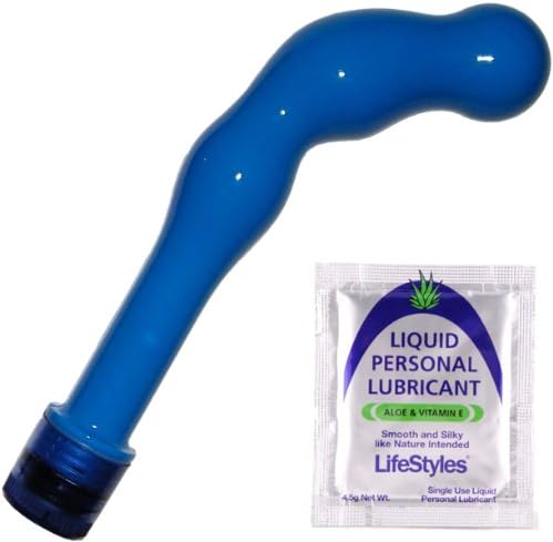LifeStyles Lube Edition Blue Waterproof 8 inch Multi-speed G-spot Massager