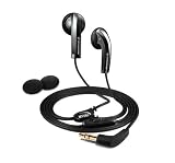 Sennheiser MX 660 Black Earbuds with Volume Control and Cable Winder (Black)