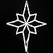 Vickerman Lighted LED Star of Bethlehem Christmas Window Silhouette Decoration, 18