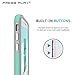 iPhone 7 PLUS Maximum Grip Case, Press Play [Slim / Thin Fit] Armor Protective Exact-Fit [Smooth Rubberized Mint Green] Non Slip Surface (Mint)