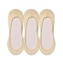 Ecoland Women's Organic Cotton No Show Liner Socks w/ Silicon Patch - 3 Pack Value (Small / Medium)