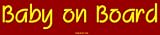 Baby on Board Bumper Sticker