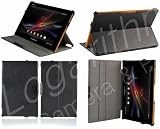 Sony Xperia Tablet Z�p�X�^�C���b�V���P�[�X�i�I�[�g�X���[�v�Ή��j���u���b�N�y�l�b�g�V���b�v ���K���Y���zSYXZ004-K