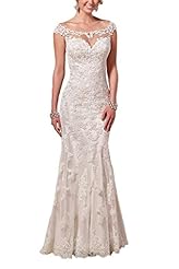 Bateau Neck Sweetheart Sheath Illusion Lace Fitted Satin  Dress