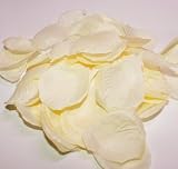 Produkt-Bild: 100 Rosenbl&auml;tter - Creme - Deko f&uuml;r Hochzeit, Taufe & Co