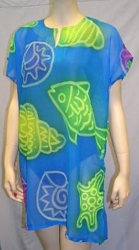 Cover Up-Starfish Sheer Blue