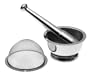 Global Decor Stainless-Steel 4-Piece Mortar and Pestle Set