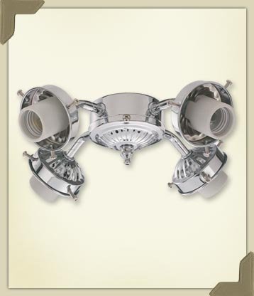 Ceiling Fan Light Kit in Chrome