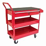 Excel TC301C-Red 36-Inch Steel Tool Cart, Red
