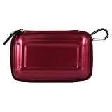 Case for Garmin Nuvi GPS 265W 855 260W 1350T 205W 1350LMT 1390LMT 295W 465T 1300 1300LM 1390T 255W 1370T 765T 885T 250W 755T 660 650 750+Screen Protector, Red Carbon