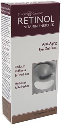 Skincare Retinol Anti-Aging Eye Gel Pads 10 Count (2 Pack)