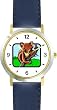 Koala on Branch - Koala Bear Animal - WATCHBUDDY&reg; DELUXE TWO-TONE THEME WATCH - Arabic Numbers - Blue Leather Strap-Size-Large ( Men's Size or Jumbo Women's Size )