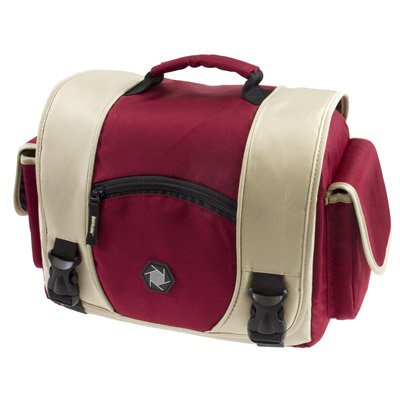 Delamax Fototasche DelaBag M in rot/beige passend f&uuml;r z.B. DSLR-Kamera, 3-5 Objektive, 2 B Preisvergleich