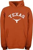 Texas Longhorns Youth Dark Orange Tackle Twill Hooded Sweatshirt