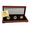 Cleveland Indians 24Kt Gold And Infield Dirt 3 Coin Set