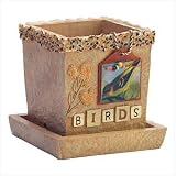 BIRDS SCRAPBOOK CACHE POT B38-297