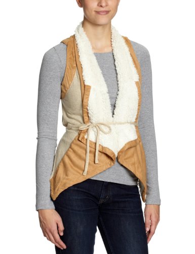 VERO MODA Damen Top 10066208, Gr. 40 (L), Beige (DARK CAMEL) Preisvergleich