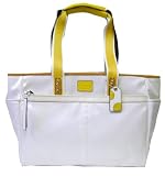 Coach Signature Large White Multifunction Bag