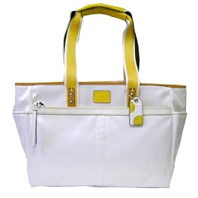 Coach Signature Large White Multifunction Bag