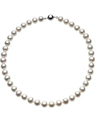 18" Freshwater White Cultured Pearl Necklace in Sterling Silver