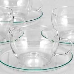 Bohemia BOHEMIA CRISTAL 1 Glas Teetasse mit Untertasse 'Eva' - 0,25 l