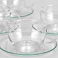 Bohemia BOHEMIA CRISTAL 1 Glas Teetasse mit Untertasse 'Eva' - 0,25 l