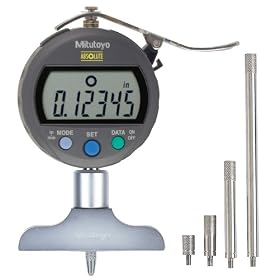Mitutoyo 547-257S, IDC Digimatic Depth Gage, 0 - 8 X .00005/0.001mm, 2.5 Base