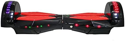 ABS shell of 8 inch size hoverboard black color with running light