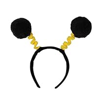Soft-Touch Pom-Pom Boppers (black & yellow) Party Accessory  (1 count) (1/Pkg)
