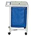 MJM International 218-S-LP-FP Jumbo Single Hamper with Leak Proof Bag and Foot Pedal, 35 oz Capacity, 38.5" Height x 26.5" Width x 25.5" Depth, Light Blue/Mint Green/Mauve/White