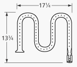 Curved Pipe Stainless Steel Burner