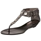BCBGirls Women's Sanjiv Thong Sandal,Pewter Tejus,8.5 M US