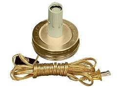 Canning Jar Lamp Kit Converts Standard Canning Jars Into Instant Lamps (Pkg. Of 2)