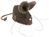 Image West Paw Design Barn Mouse Faux-Suede Catnip-Filled Cat Toy with Bell, Espresso