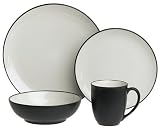 Noritake Colorwave Graphite 4-Piece Dinnerware Place Setting, Service for 1