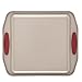 Paula Deen Signature Nonstick Bakeware 3-Piece Bakeware Set, Gray with Red Silicone Grips