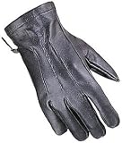 Jafrum Unisex Full Finger Leather Winter Gloves with Thinsulate Lining