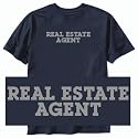 T-SHIRT NAVY BLUE " SIMPLE WORD REAL ESTATE AGENT " X-Large