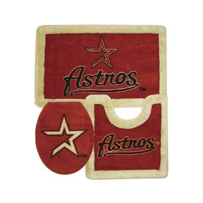 Houston Astros 3 Piece Bath Rugs
