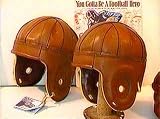 Cordovan Rust Leather Football Helmet