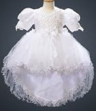 White Crystal Organza and Tulle Dress