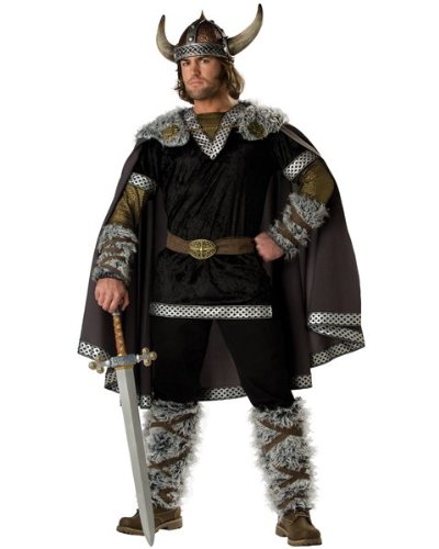 In Character Costumes, LLC Viking Warrior Adult Set, Black/Gold, Large